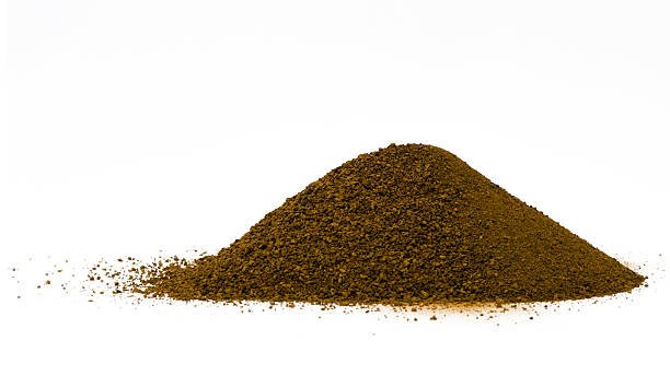 Mars soil simulant JSC-Mars-1 which is composed of reddish brown windblown dust and volcanic ash from Hawaii matching the color of Martian dust.